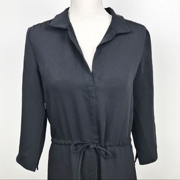 Babaton Drawstring Collared Shirt Dress Work - Picture 2 of 7